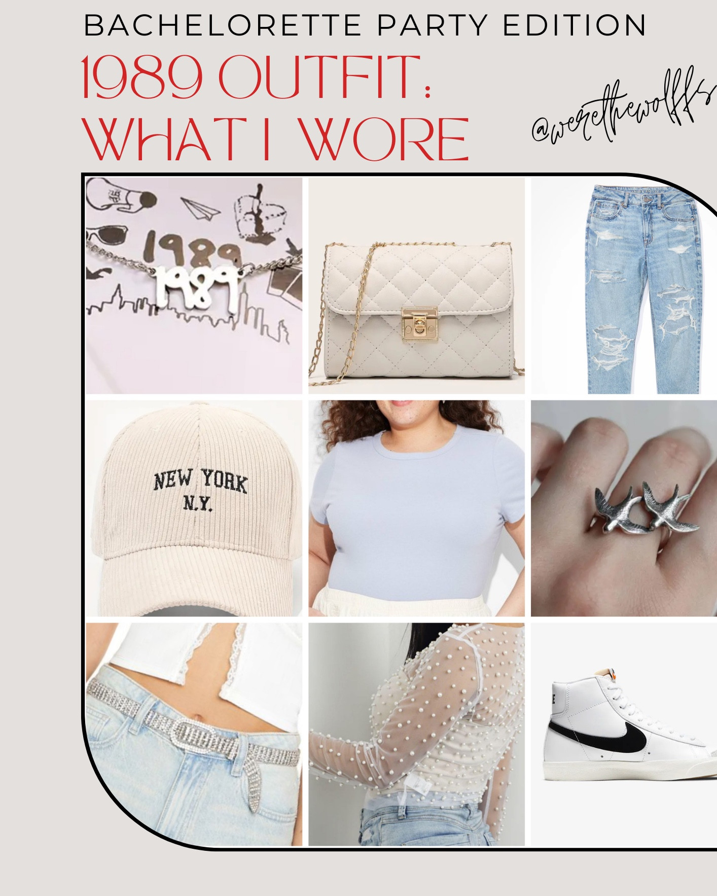 My bestie had her bachelorette party and we each had to dress up like a Taylor swift album. I got 1989. Here is what I wore! “Similar” products were all found on Temu!

#LTKStyleTip #LTKMidsize #LTKFindsUnder100