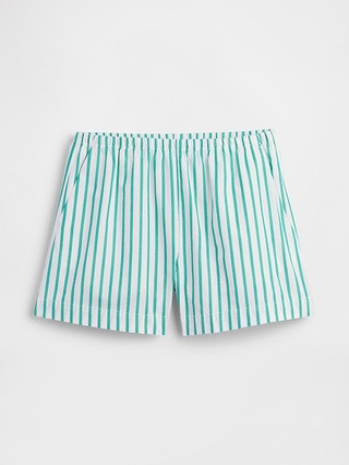 Relaxed Pull-On Poplin Shorts | Gap Factory