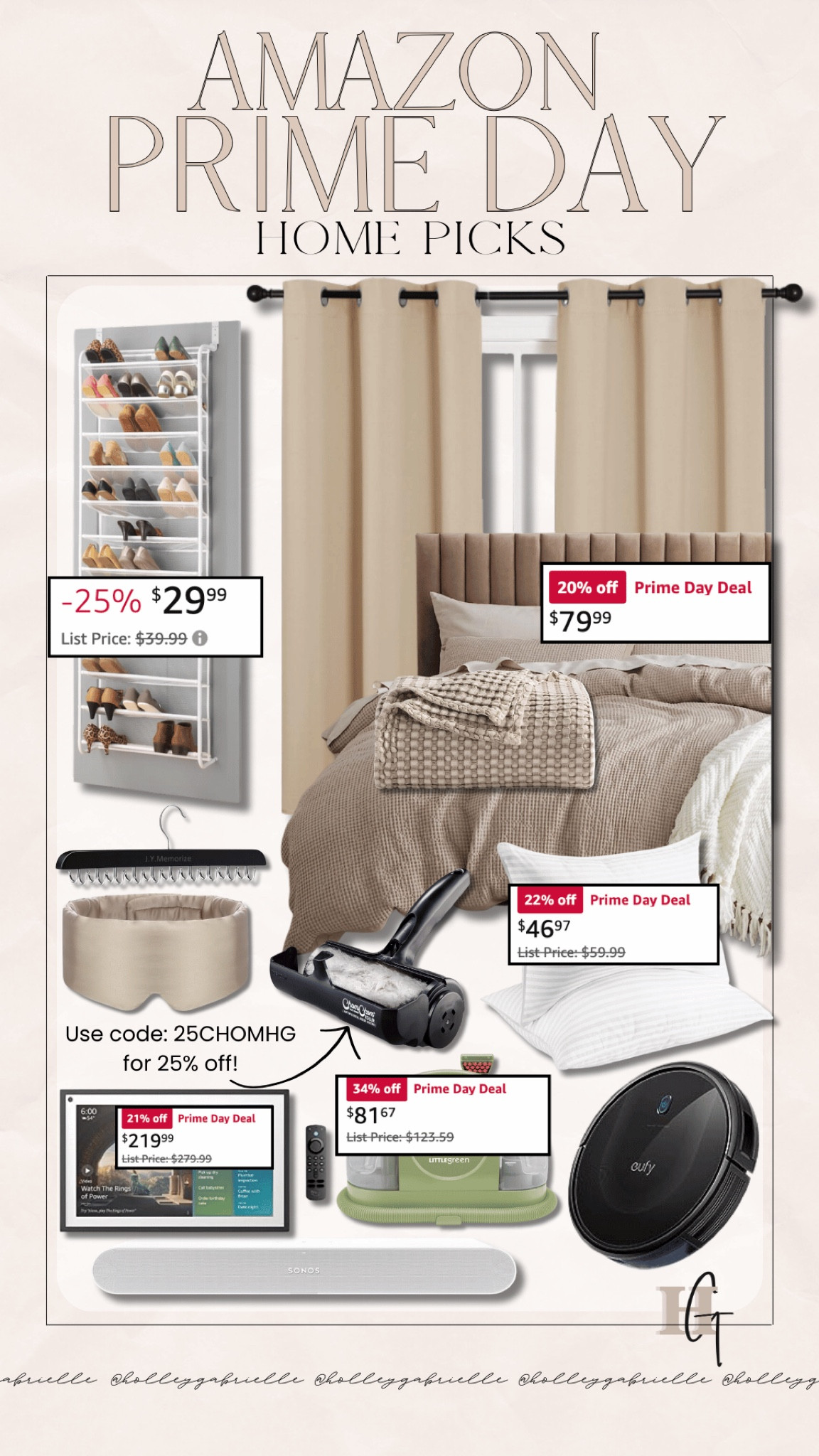 LAST OF AMAZON PRIME DAY DEALS | Neutral Home Favorites⚡️

Use code: 25CHOMHG for 25% off Chom Chom pet roller🐾🤍 a daily fave for us!

Amazon Prime Day, prime day finds, prime day deals, best of prime day deals, prime day finds, prime day steals, eufy vacuum, little green machine, curtains, blinds, drapes, Sonos speaker, quilt / Holley Gabrielle

#LTKSaleAlert #LTKHome