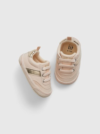Baby Metallic Stripe Sneakers | Gap (US)