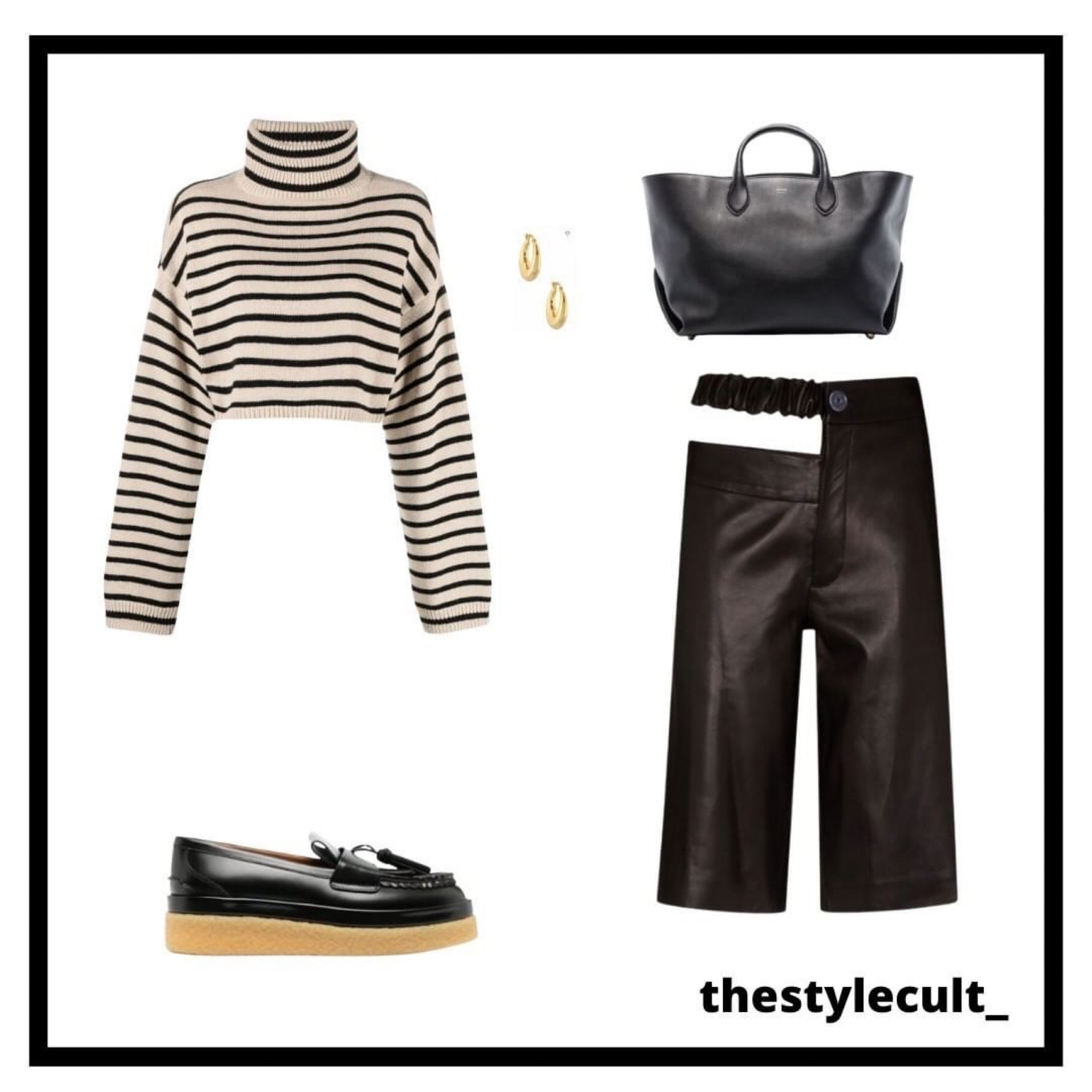 • elleme cut out bermuda shorts | gold hoops | frankie shop athina sweater | chloe loafers | khatie leather tote bag

#LTKitbag #LTKSeasonal #LTKstyletip