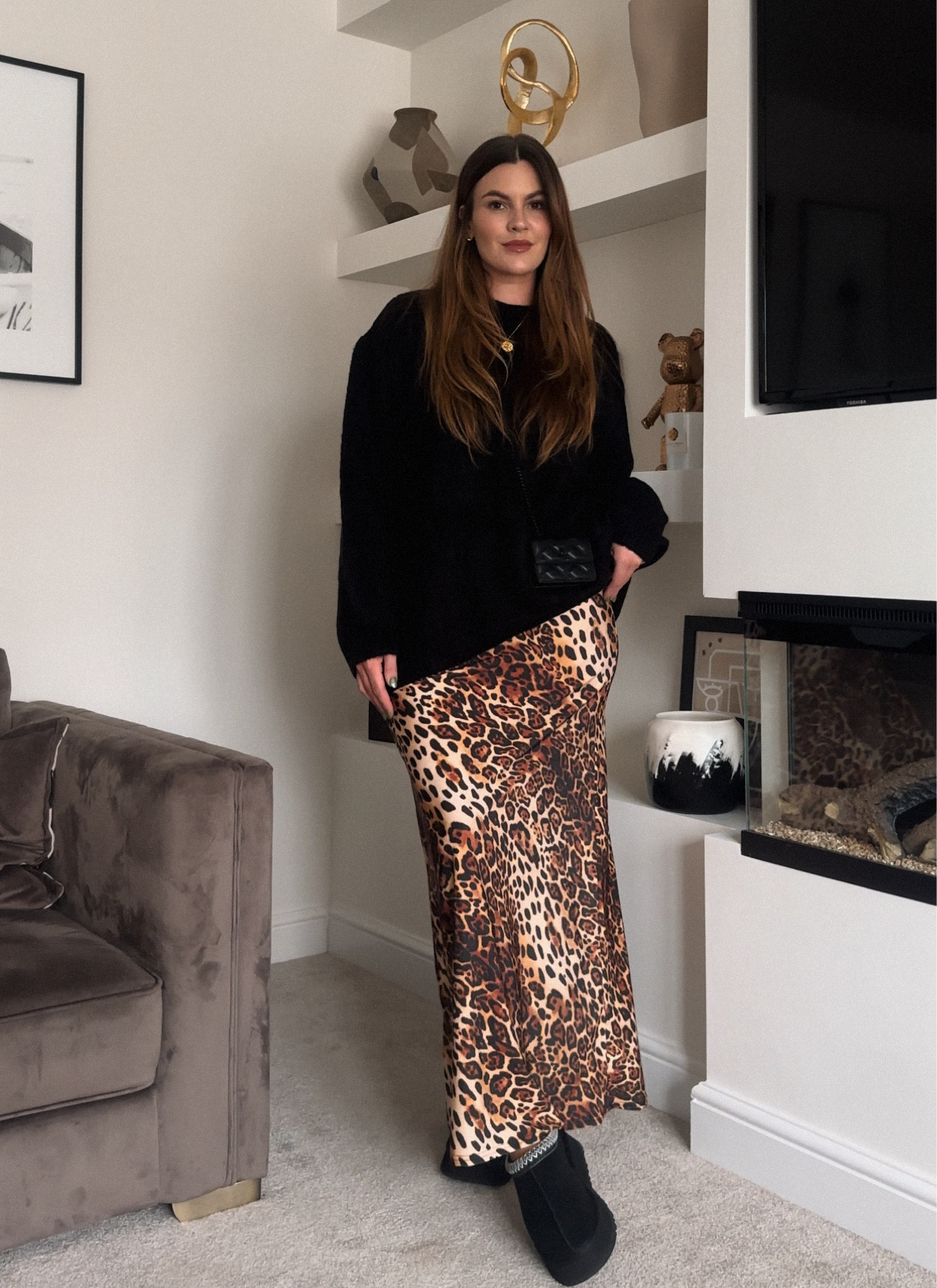 A cozy leopard moment 🤎✨ skirt is Pepper Girls Club x 

#LTKautumn #LTKmidsize #LTKuk