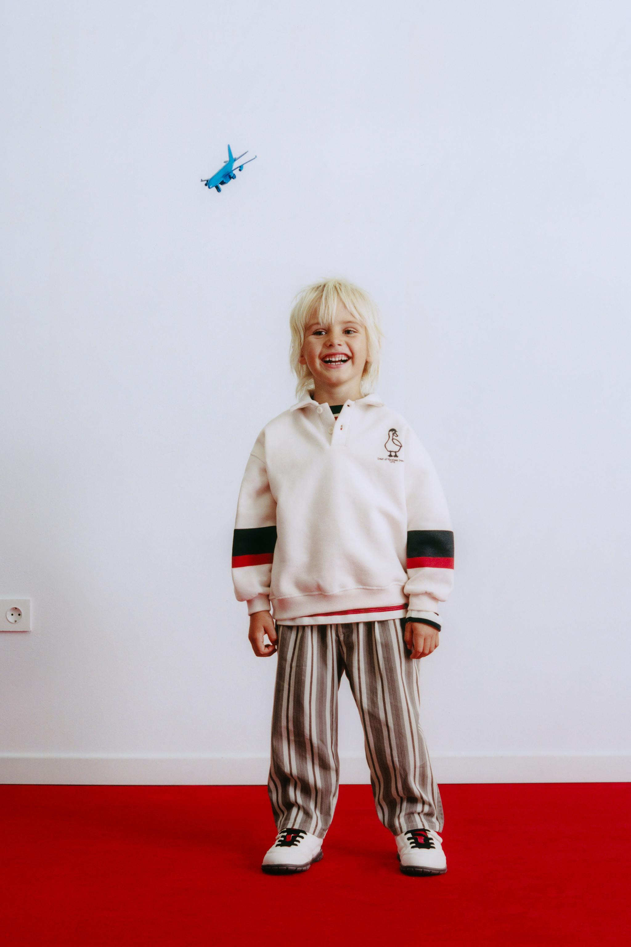 STRIPED BAGGY PANTS | Zara US