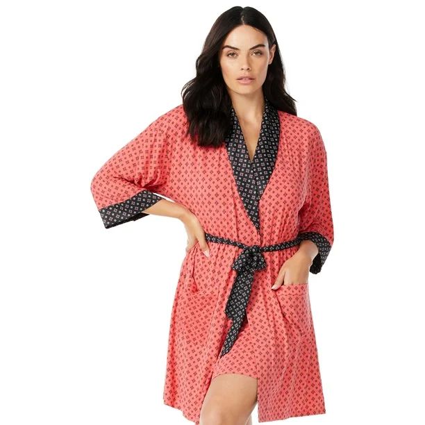 Sofia Intimates by Sofia Vergara Women's and Women's Plus Short Wrap Robe - Walmart.com | Walmart (US)