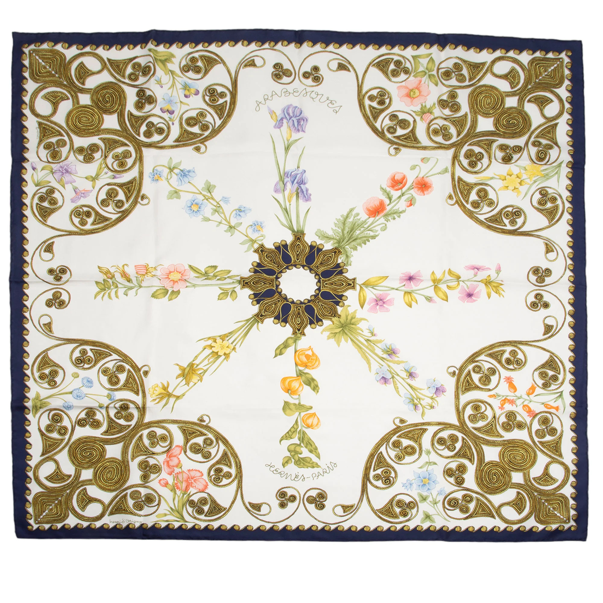 Hermes Silk Arabesques 90cm Scarf | Shop Simon