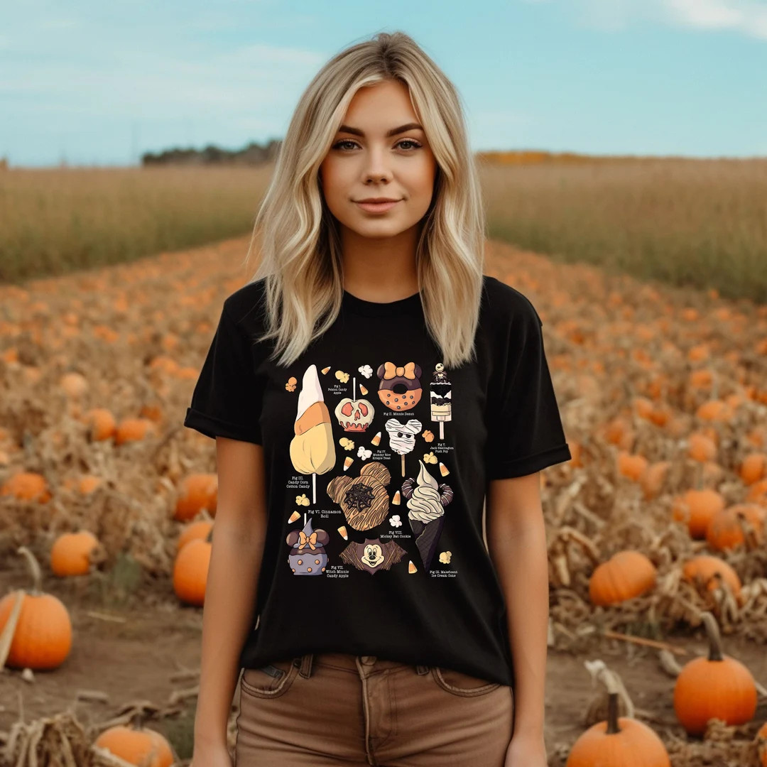 Disneyworld Halloween Snacks Shirt Halloween Party Tee - Etsy | Etsy (US)