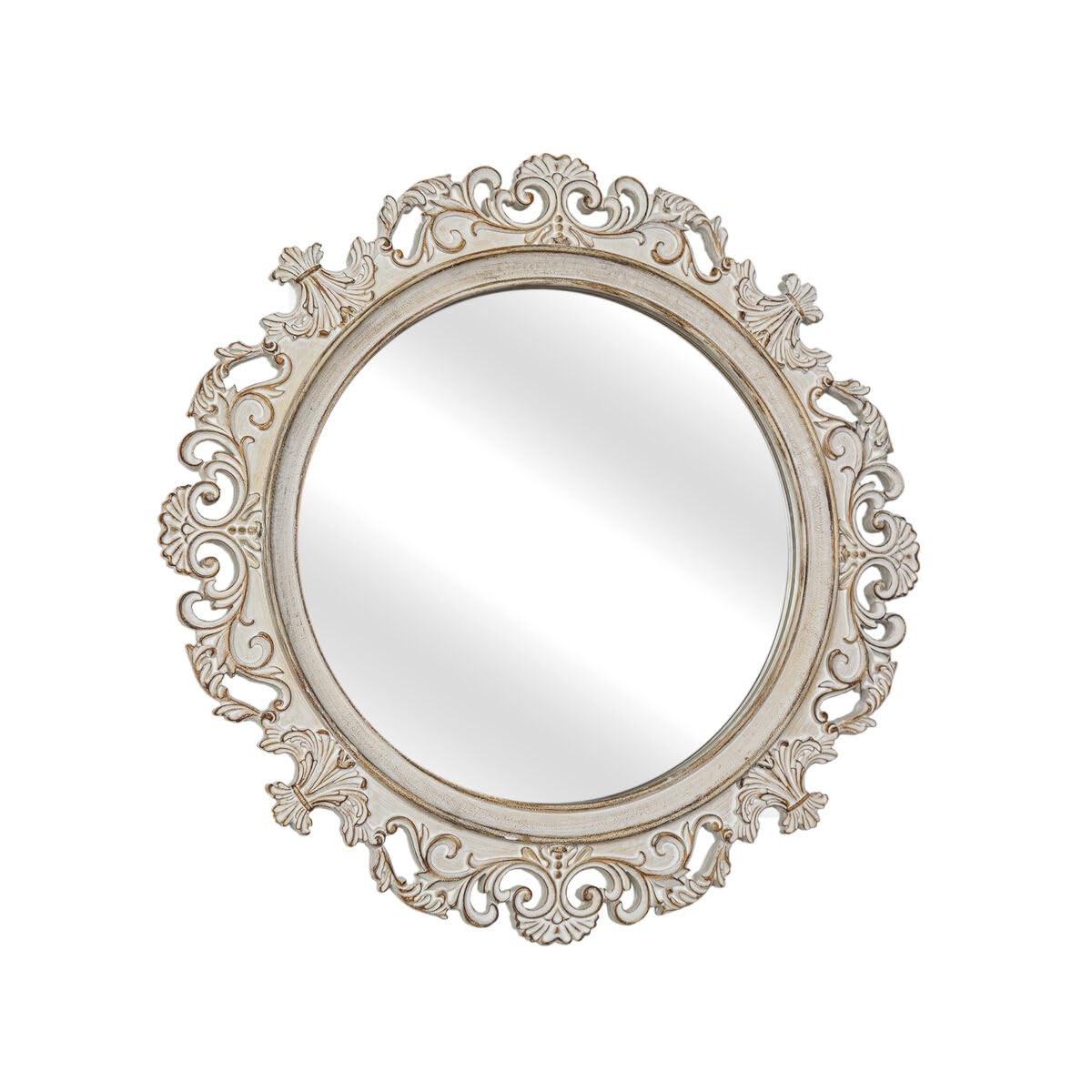 Natural Resin Wall Mirror 34 x 34 x 2 cm Round | Amazon (US)