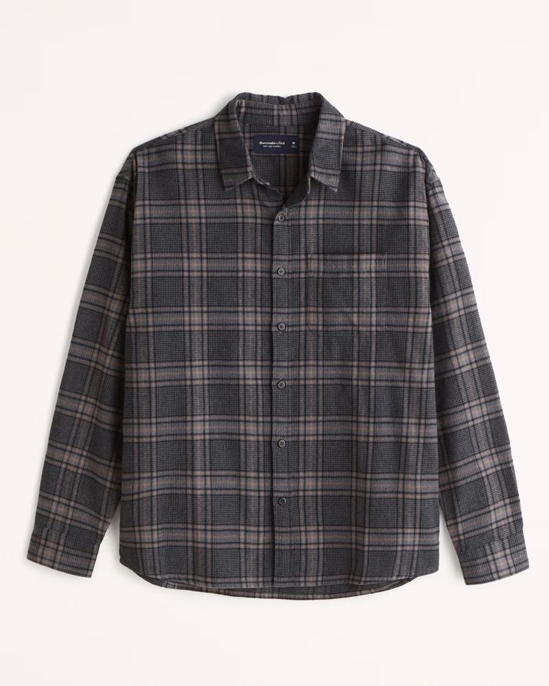 Men's 90s Relaxed Flannel | Men's Tops | Abercrombie.com | Abercrombie & Fitch (US)