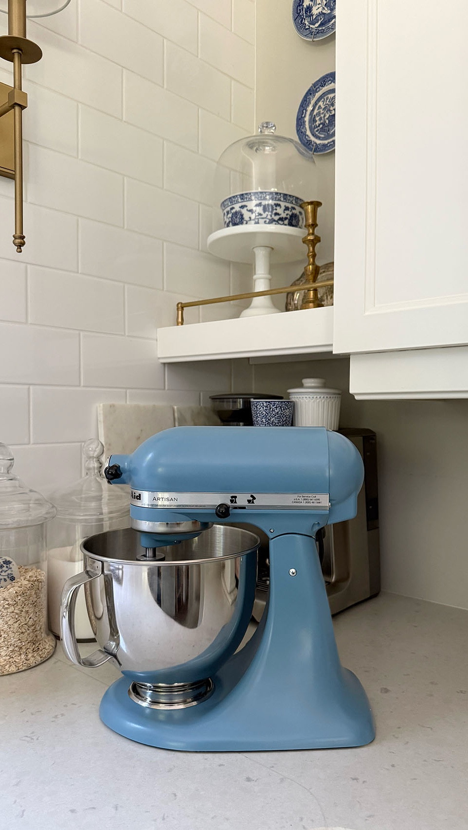 I’m loving my new chic blue stand mixer in this little corner of our kitchen! It elevates this space and is the perfect color in here. Especially with all of my blues. I’ve had a white mixer for over 25 years and thrilled with this upgrade! 💙💙💙

#LTKHome #LTKStyleTip