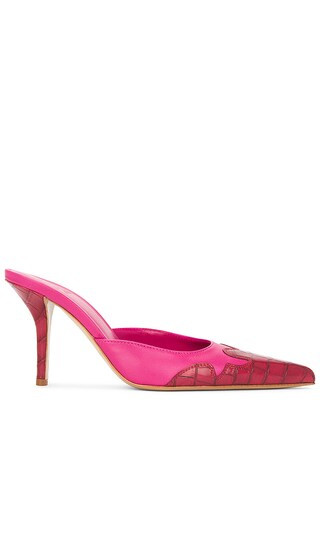 X Gia Borghini June Mule in Pink & Red | Revolve Clothing (Global)