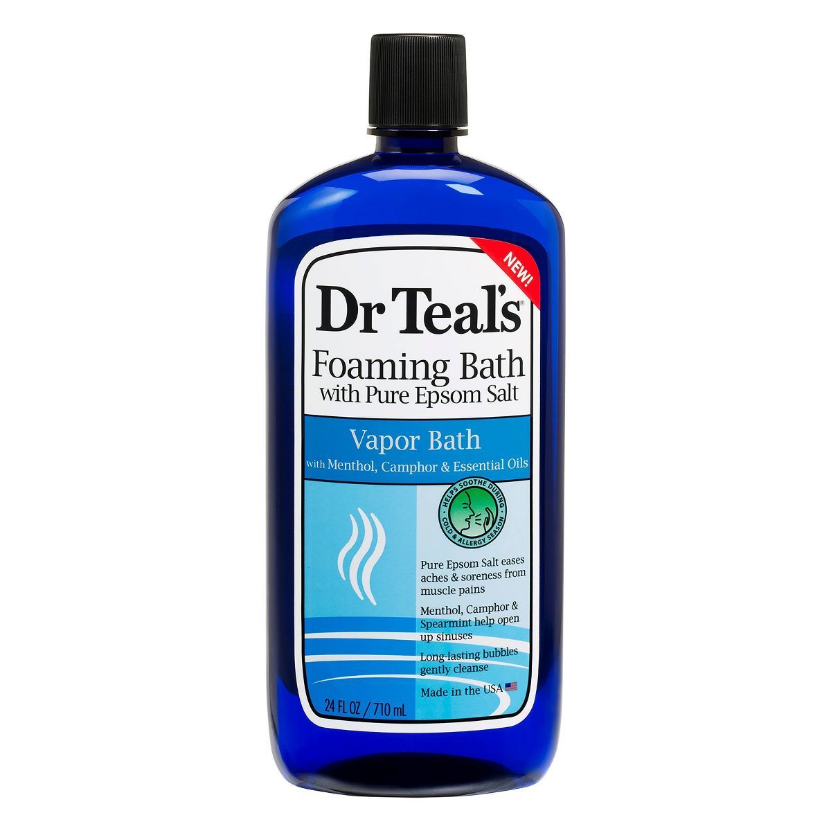 Dr Teal's Cool Vapor Mint & Menthol Foaming Bubble Bath - 24 fl oz | Target