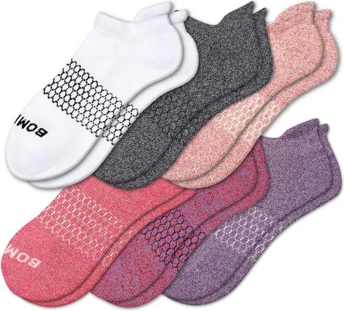 Assorted 6-Pack Supima® Cotton Blend Ankle Socks | Nordstrom