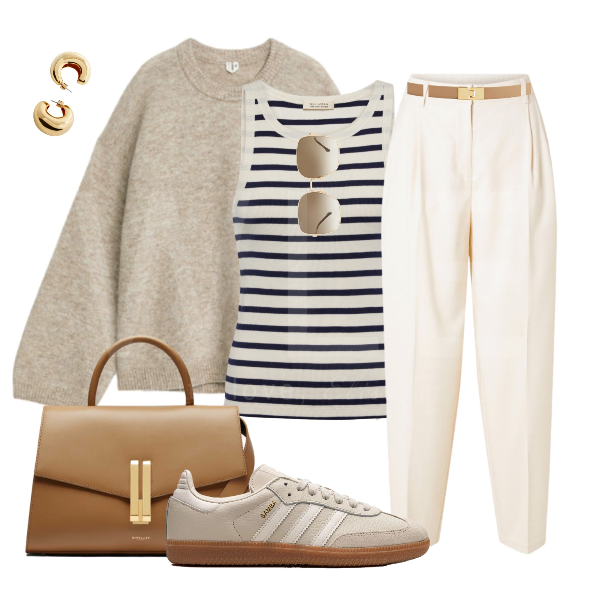 Easy neutral transitional spring/summer outfit🤍 Tie knit around your neck to create chic look and throw it on during evening to keep you warm🤍



Adidas samba, beige adidas samba, striped top, everyday spring outfit, beige spring outfit, neutral spring outfit 

#LTKshoecrush #LTKstyletip #LTKSeasonal
