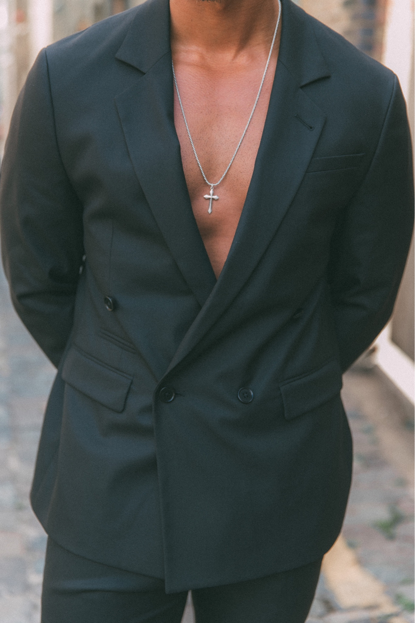 All Saints X Teddy Soares
Tailored trousers & blazer, all black outfit, smart outfit, men's suit, transitional style, autumn fashion, street style, silver accessories, silver chain necklace

#LTKstyletip #LTKeurope #LTKSeasonal
