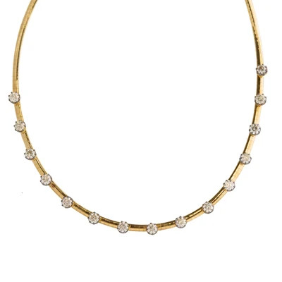 Broken English Jewelry Blackened Diamond Collar Necklace - Blackened Diamond Collar Necklace | Shop.app