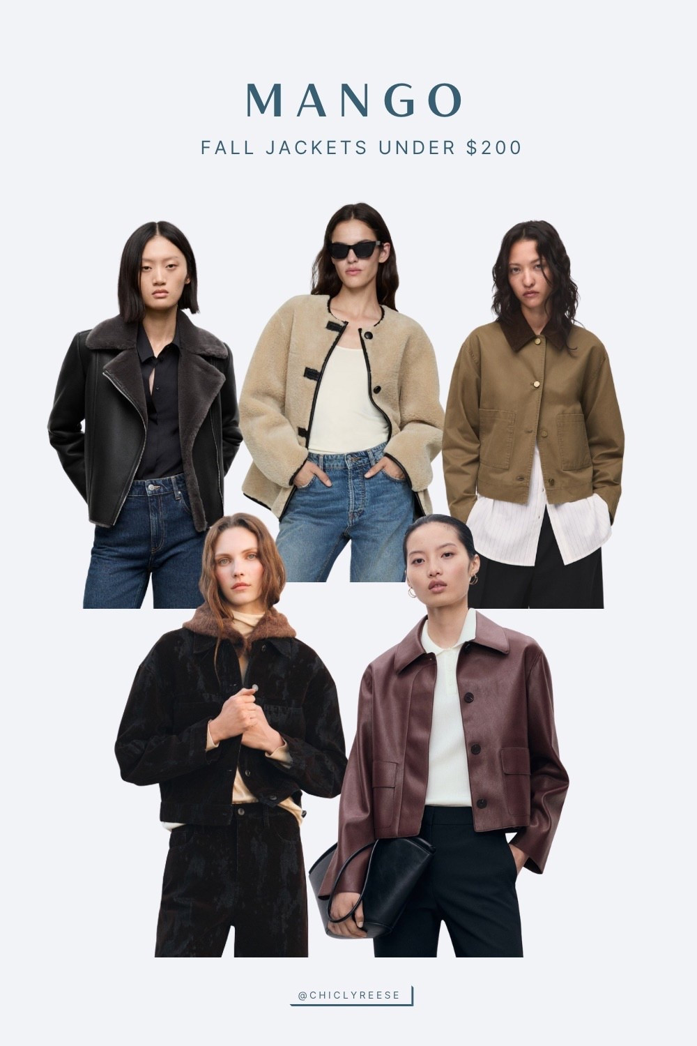 Fall jackets under $200 from Mango! Whether you prefer a shearling jacket, a barn jacket or leather look, there’s sure to be an option here for you. #mango #fall #jackets 

#LTKStyleTip #LTKSeasonal #LTKSaleAlert