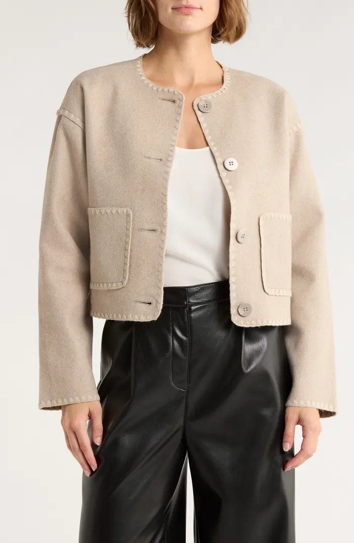 Vigoss Contrast Stitch Jacket | Nordstromrack | Nordstrom Rack