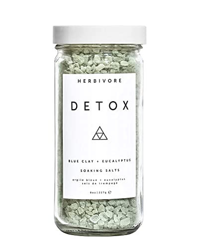 HERBIVORE Detox Soaking Bath Salts – Aromatherapeutic Blend of Pacific Sea Salts, Detoxifying + Relaxing, Eucalyptus & Lavendar, Plant-Based, Vegan, Cruelty-Free, 8 oz | Amazon (US)