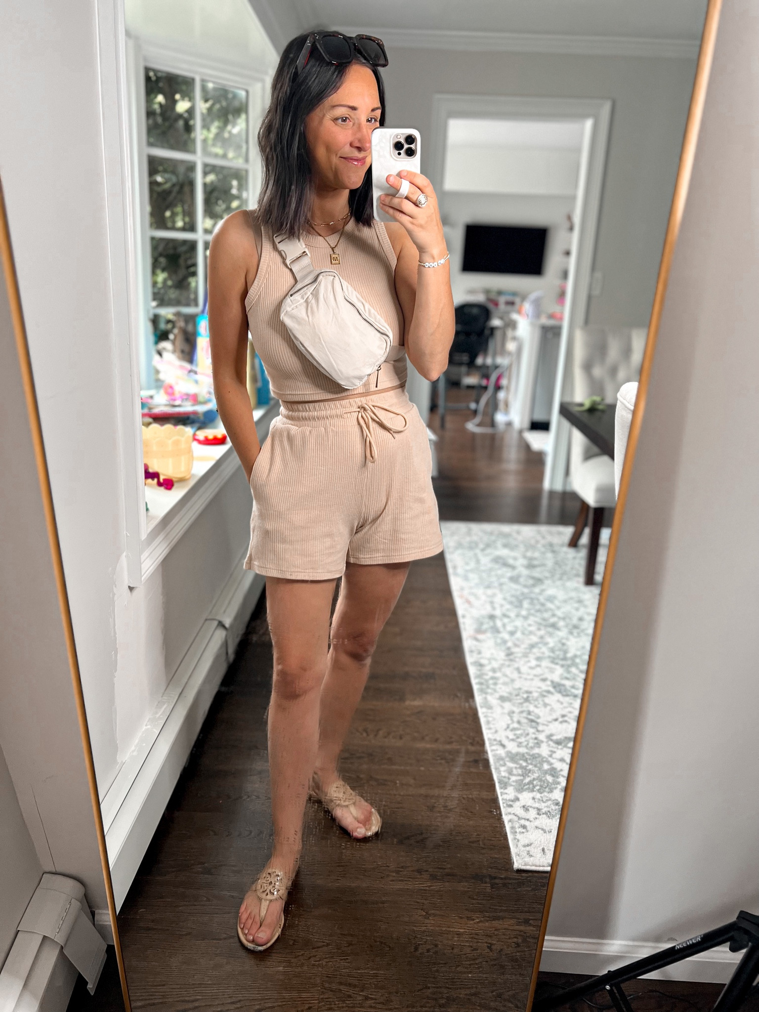 Weekend outfit - love this casual two piece set. Wearing a small. Comes in a ton of colors. 

#LTKFind #LTKsalealert #LTKunder50