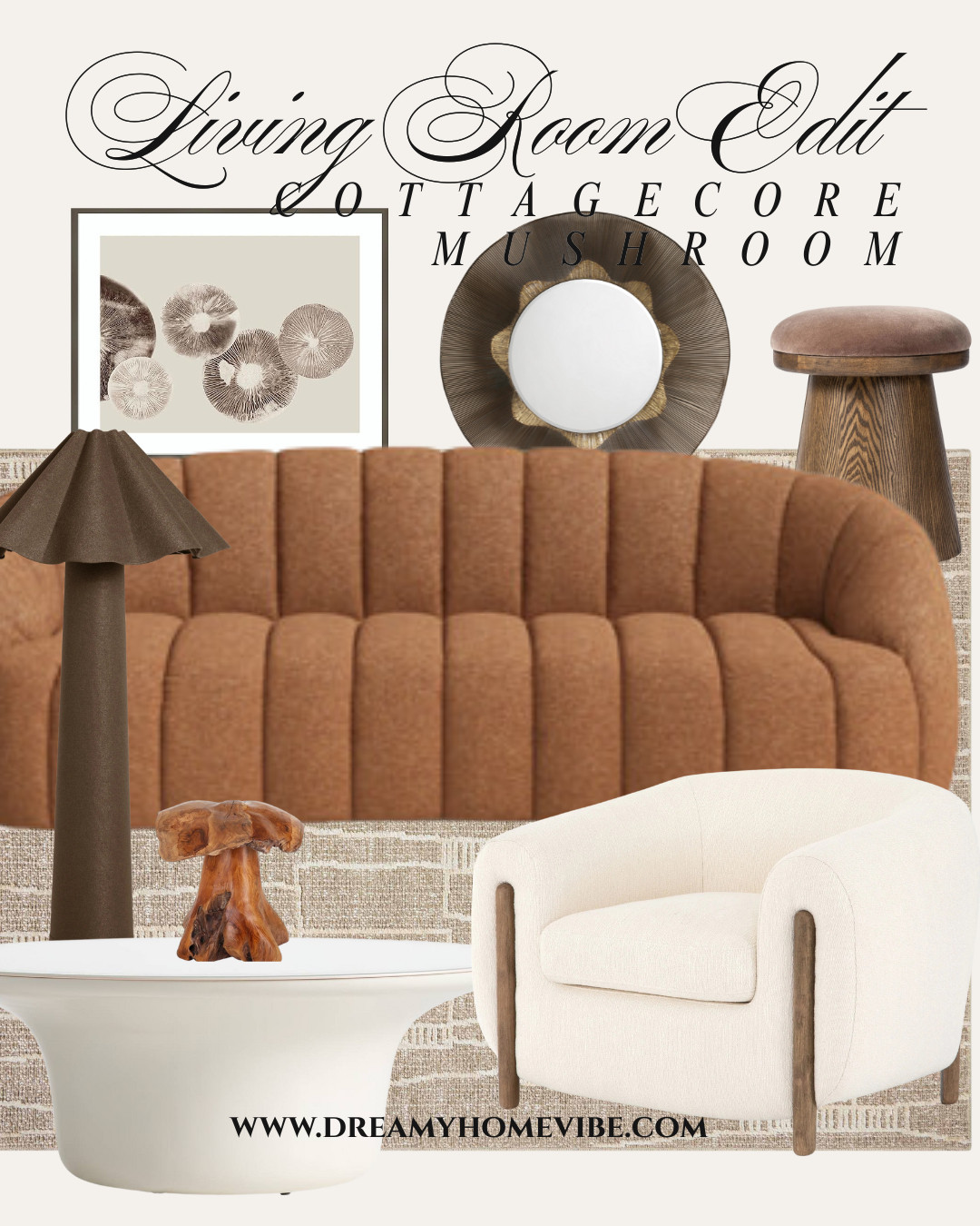 Your living room, upgraded 🍄 Cozy cottagecore style meets mushroom-inspired warmth in this curated edit. Each piece brings texture, comfort, and organic charm. #CottagecoreDecor #MushroomHome #CozyLivingRoom 

 #LTKHome