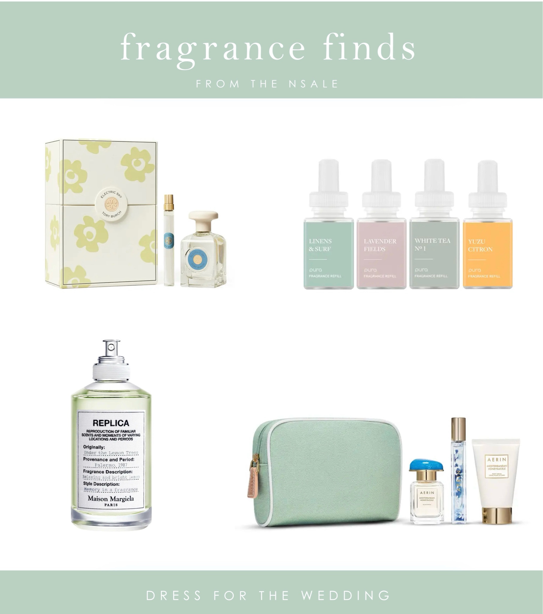 Fragrance finds at the Nordstrom Anniversary Sale perfume and scents for the home. Pura home scents, Capri Blue, Replica, Tory Burch perfume, Estée Lauder, Aerin perfume. 

#LTKxNSale #LTKBeauty #LTKFindsUnder100