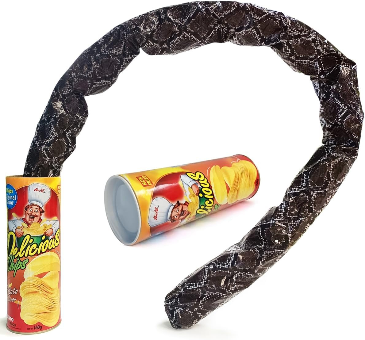 Blppldyci The Potato Chip Snake Can Jump Spring Toy Gift April Fool Day Halloween Party Decoration Jokes in A Gag Prank Large Size (Potato Chip Style)(1pcs) | Amazon (US)