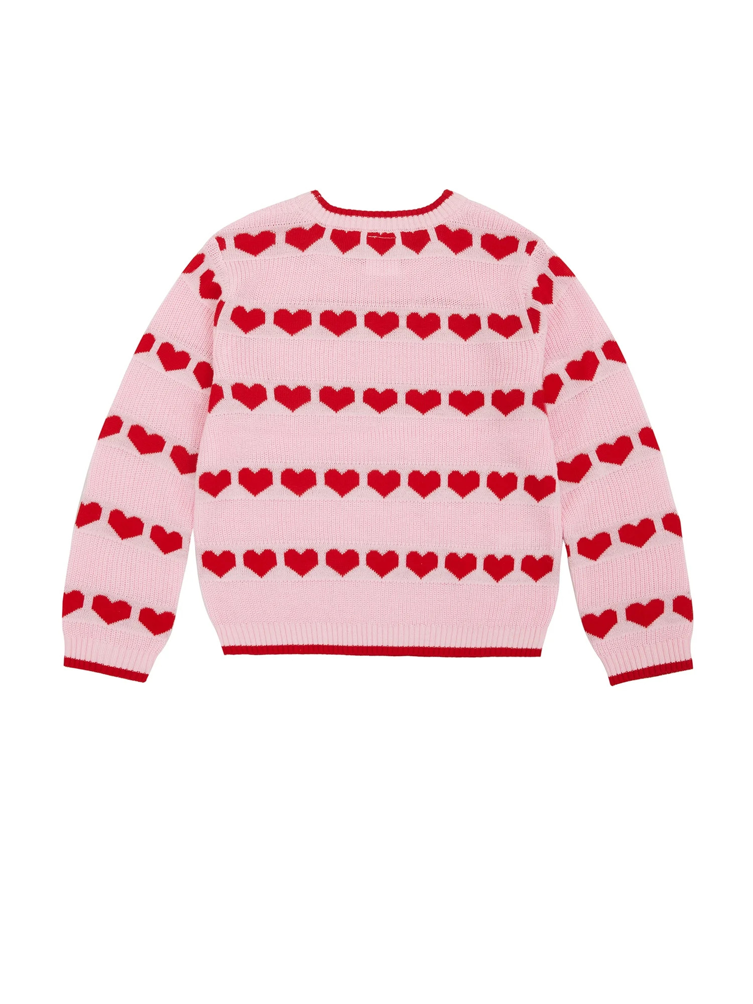 Way To Celebrate Toddler Valentine's Day Heart Sweater, Sizes 12M-5T | Walmart (US)