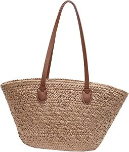 kowaku Woven Shoulder Bag Purse Portable Handbag for Street Party Outdoor Summer Travel | Amazon (US)