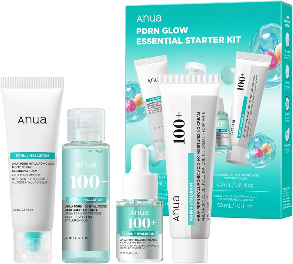 Anua Salmon DNA PDRN Glow Essential Starter Kit, Plumpness for Hydration, Collagen for Firming & ... | Amazon (US)