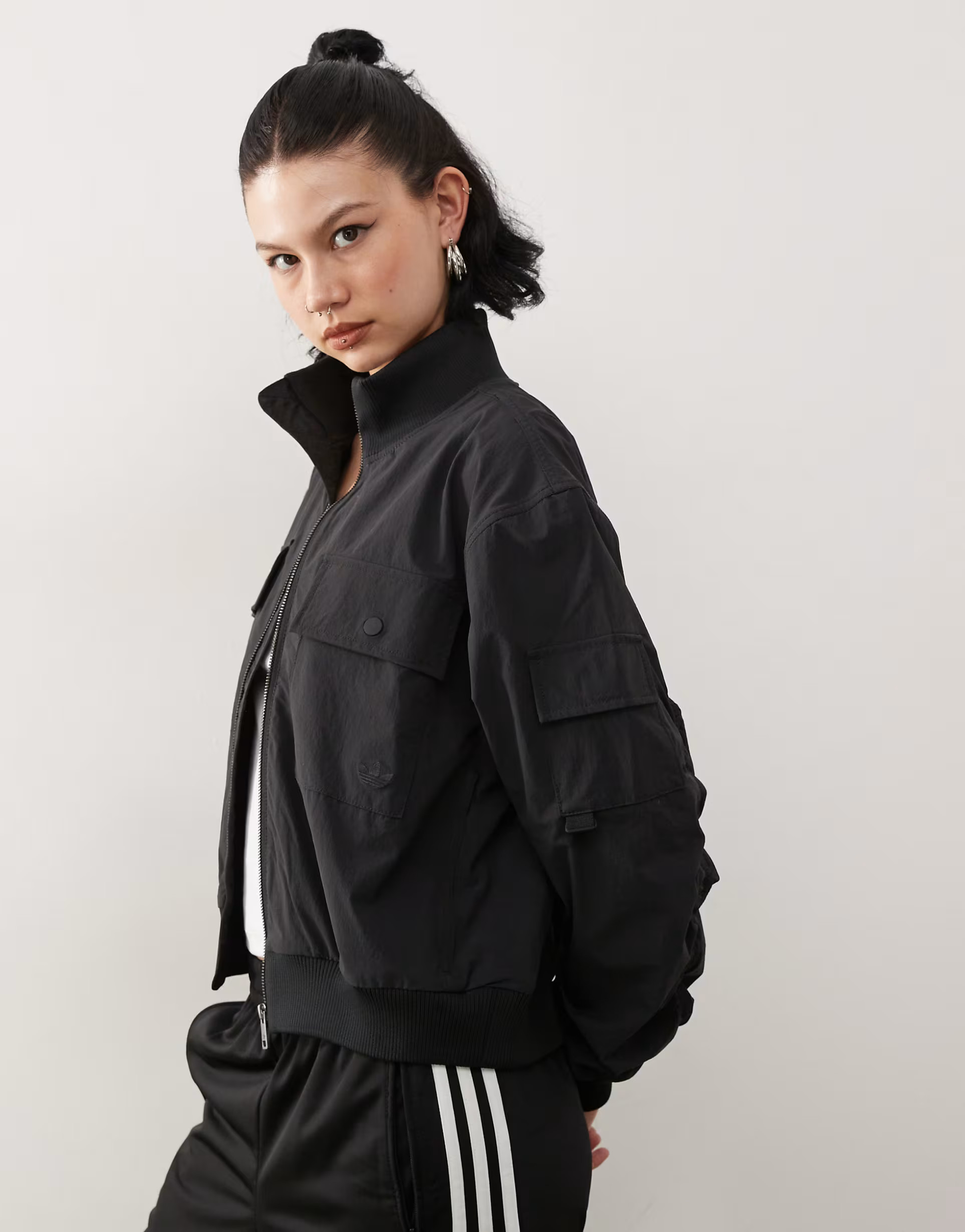 adidas Originals Premium Essentials jacket in black | ASOS (Global)