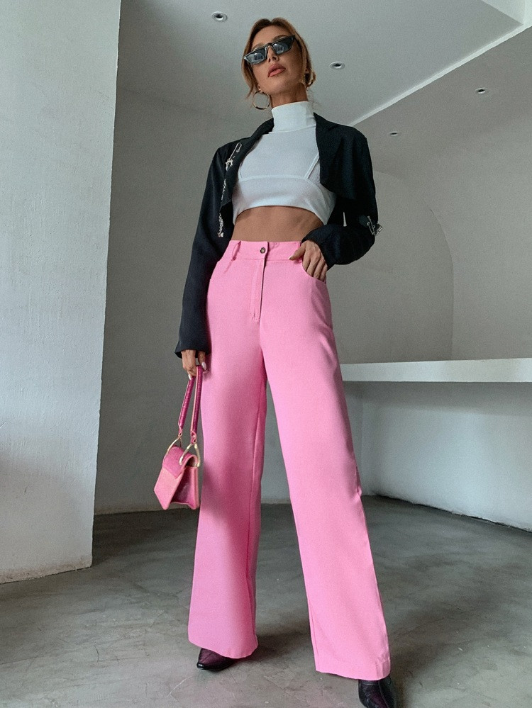 High Waist Wide Leg Pants | SHEIN