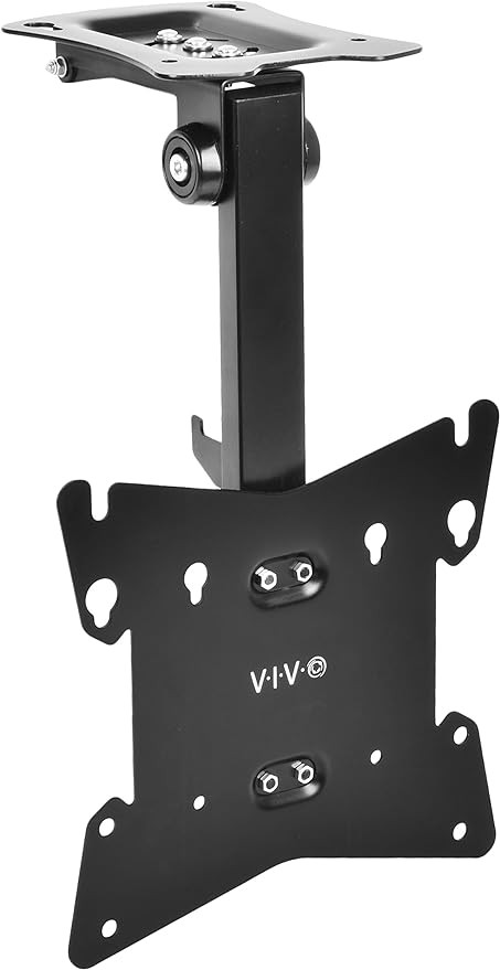 VIVO Black Manual Flip Down Mount Folding Pitched Roof Ceiling Mounting for Flat TV & Monitors 17... | Amazon (US)