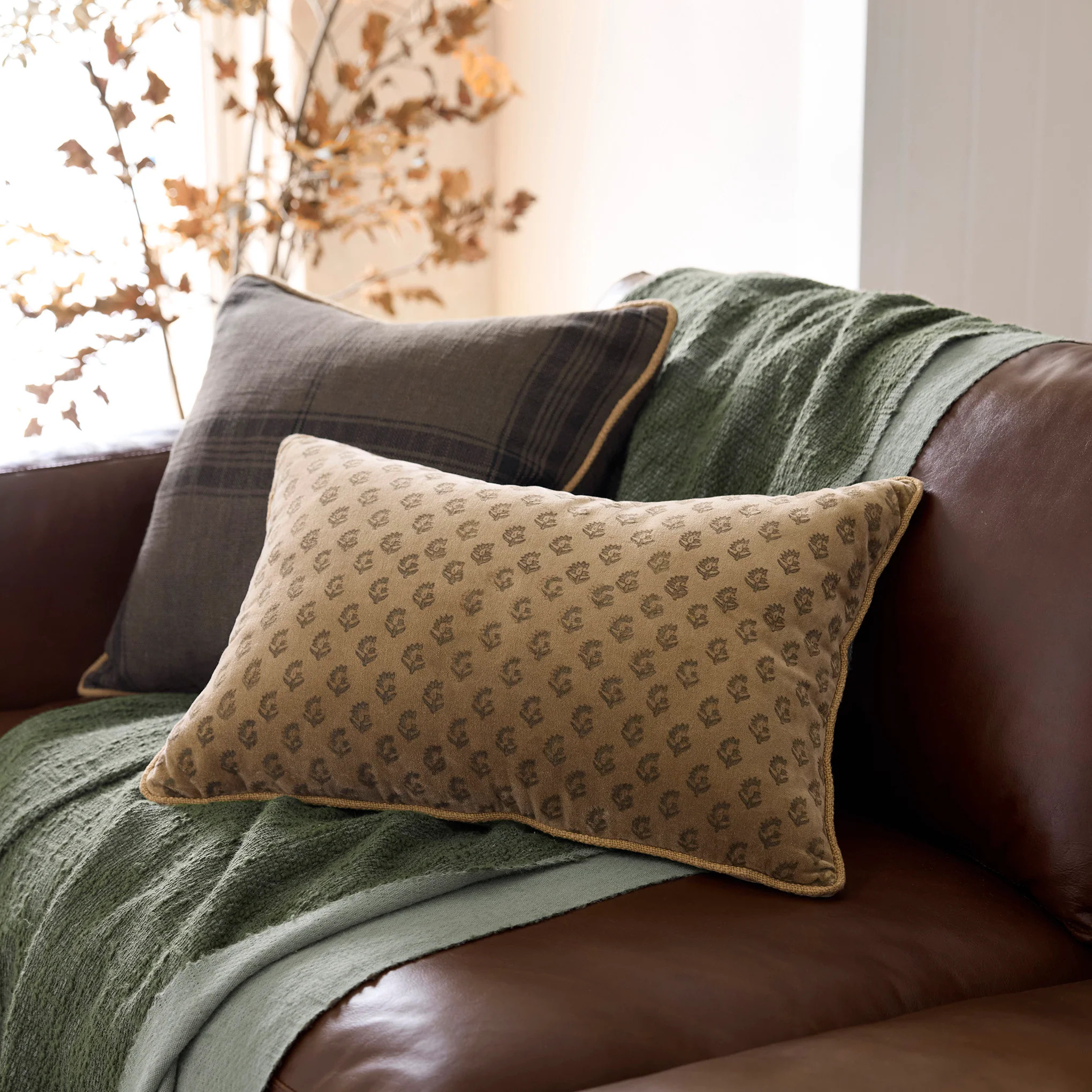 Henry Printed Velvet Pillow | Magnolia