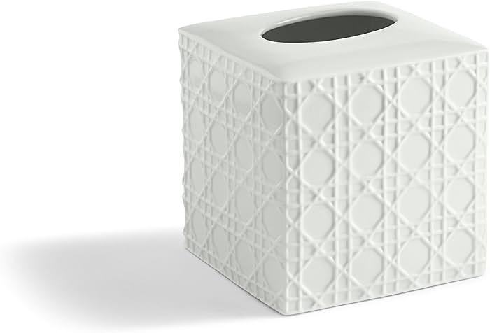 Kassatex ARN-TH Rattan Tissue Holder , White | Amazon (US)