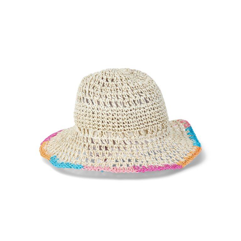 No Boundaries Crochet Bucket Hat, Natural | Walmart (US)