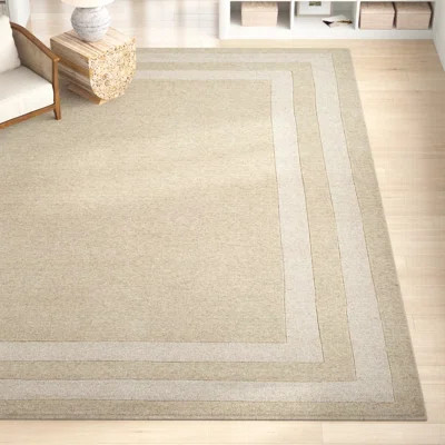 Pierson Handmade Tufted Oatmeal/Beige Area Rug | Wayfair North America
