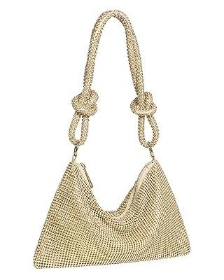 Rhinestone Purse Sparkly Evening bag Silver Clutch Purses for Women Evening, Cross Body Handbags ... | Amazon (US)