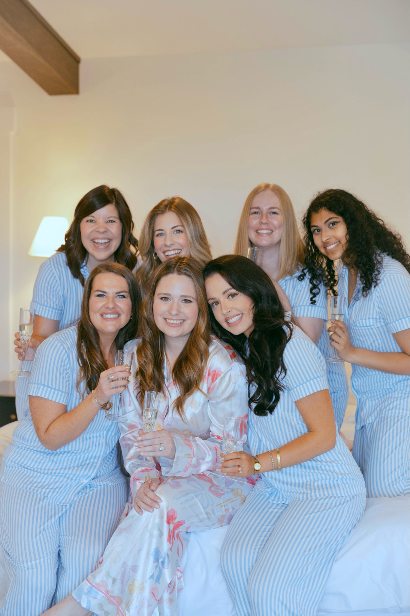 Shared my bow pajamas on Instagram last night again and got so many questions on them! They’re under $25 and come in so many cute color patterns!! I do recommend going one size up.

My bridesmaids pajamas were from Nordstrom Rack but linking similar! 

#LTKWedding
