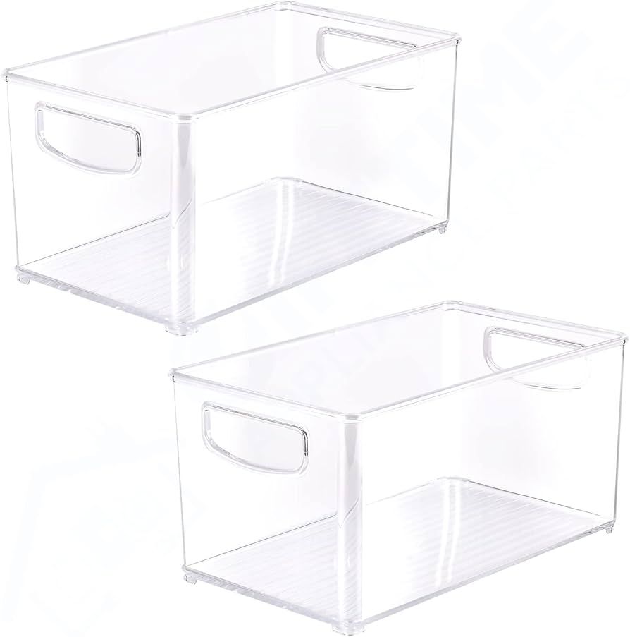 Lifetime Appliance Parts UPGRADED 2 x Clear Organizer Storage Bin with Handle Compatible with Kit... | Amazon (US)