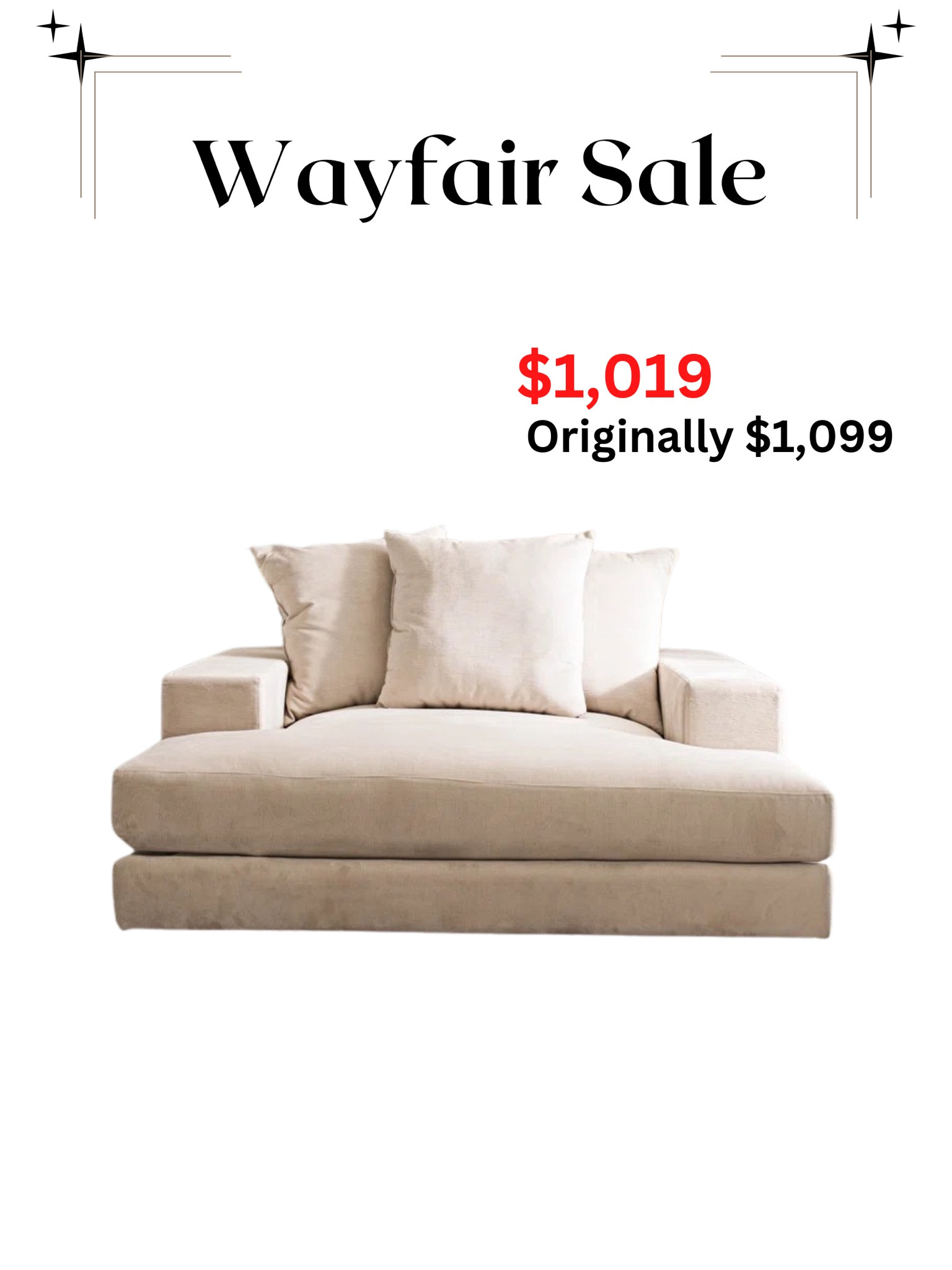 @wayfair sofa accent couch 

#LTKsalealert #LTKSale #LTKFind