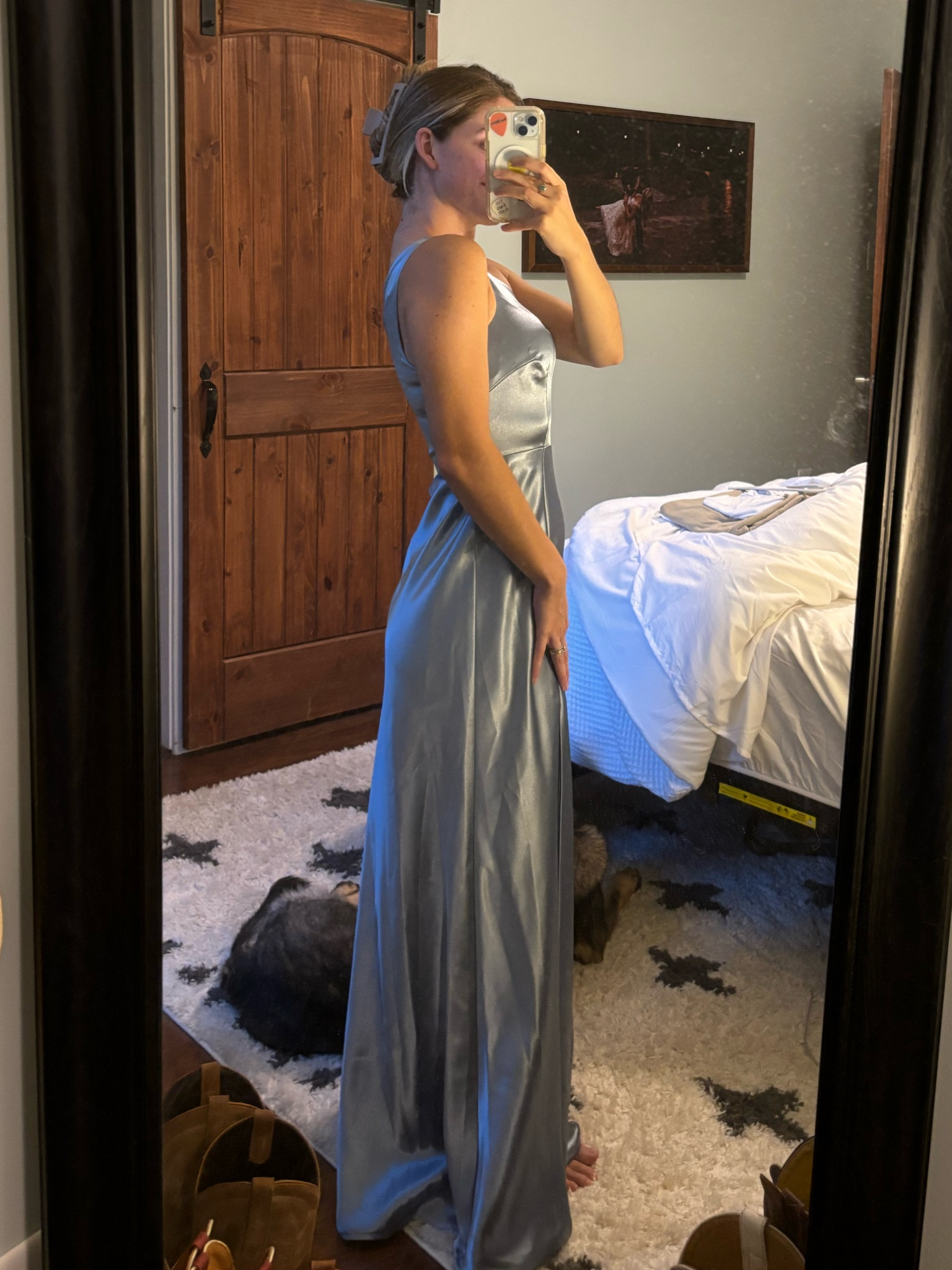 Bridesmaids dress. Matron of honor. Buddy grey satin bridesmaids dresses dusty blue

#LTKWedding #LTKStyleTip #LTKParties