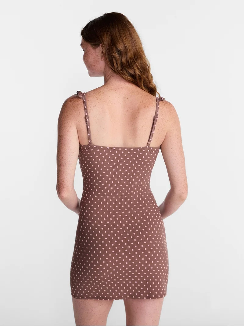 No Boundaries Ruffle Slip Dress, Women's XS-XXL | Walmart (US)