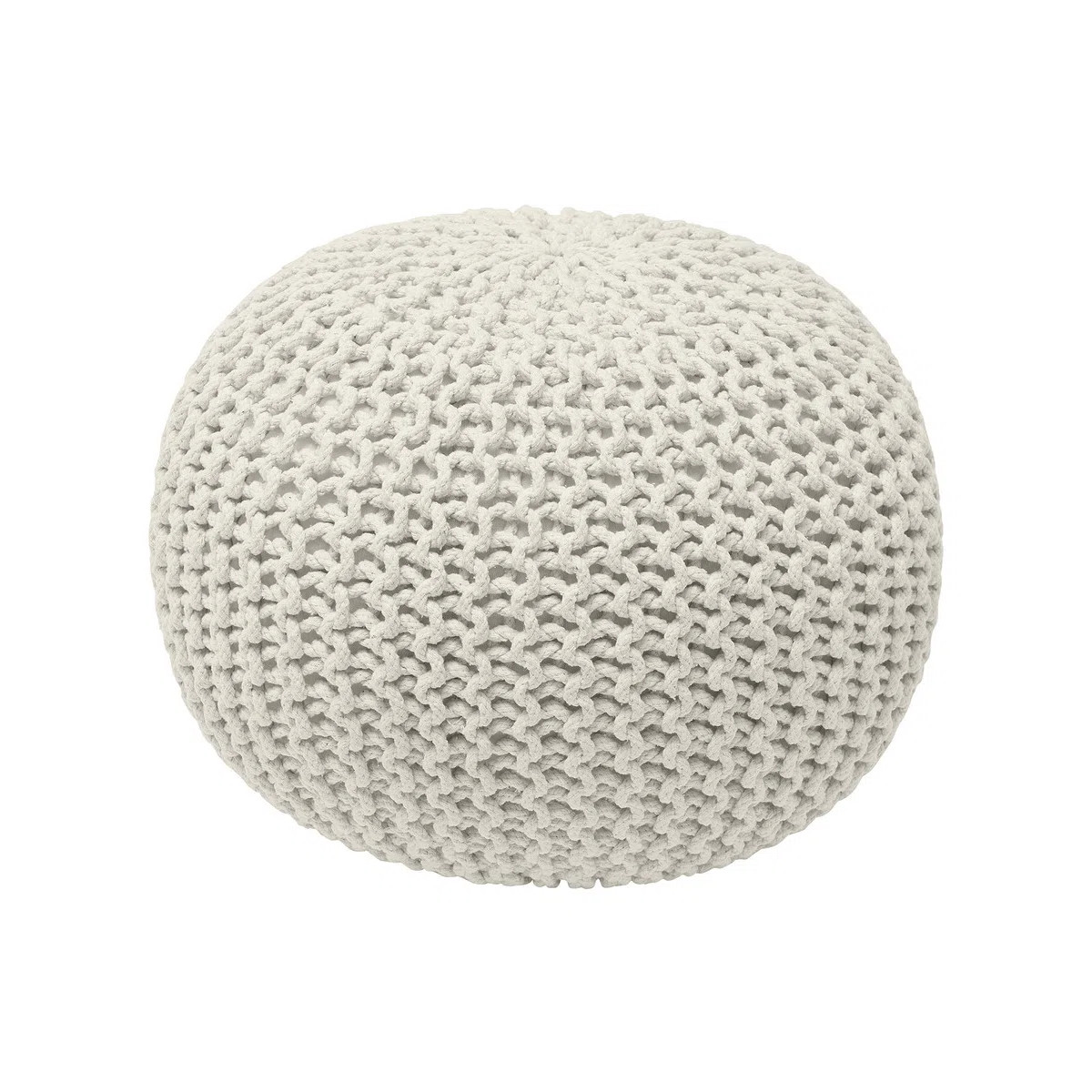 100% Cotton Hand Knitted Pouf Ottoman | Wayfair North America