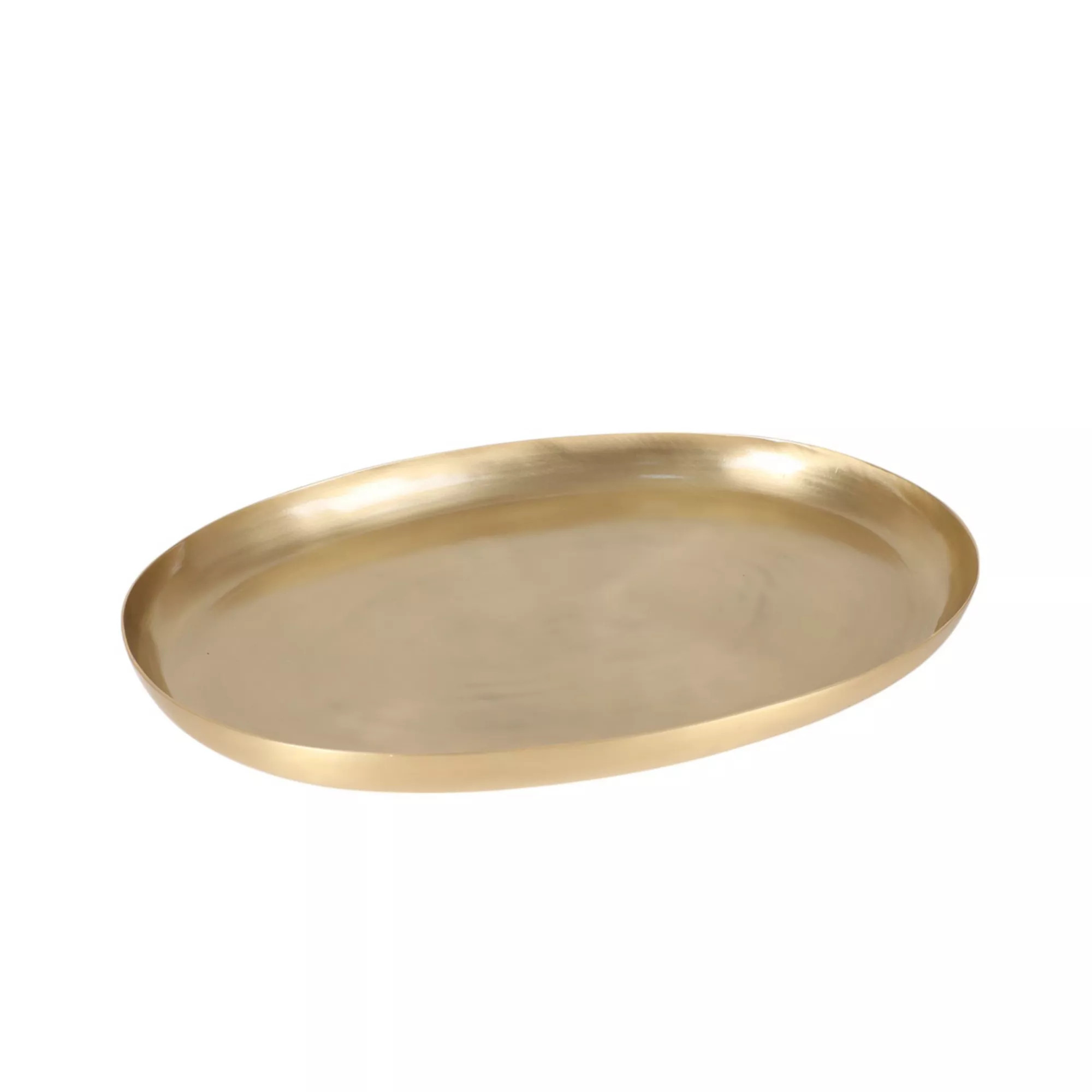 Mingle & Co. Oval Gold Finish Serving Tray | Kohl's