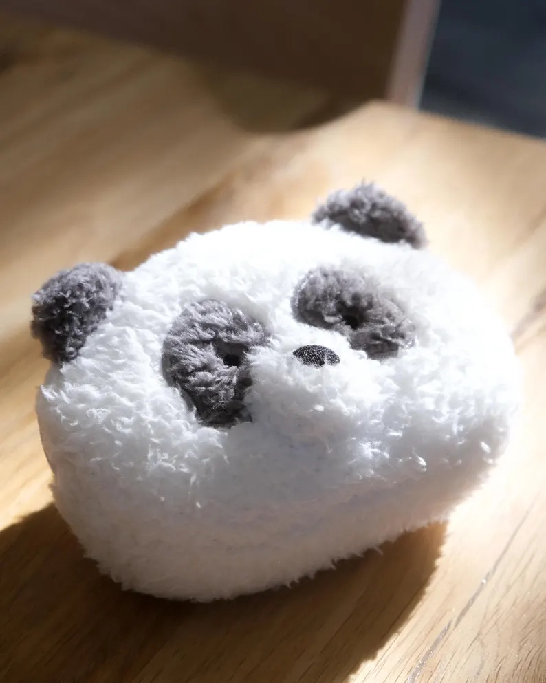 Panda Plush Pouch | Soft Squishable Zipper Pouch, Panda Coin Purse | Etsy (US)