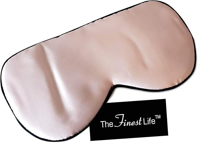 The Finest Life Pure Silk Sleep Mask Great for Sleep, Eye Mask, Blindfold, Premium Quality with A... | Amazon (US)