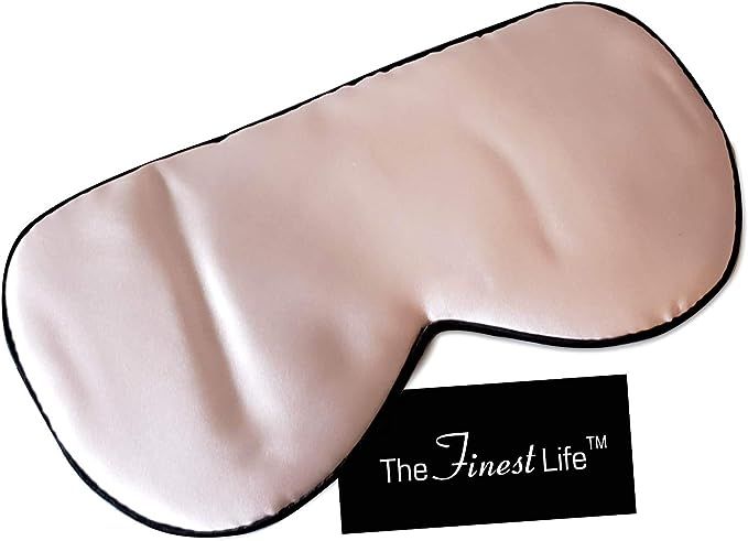 The Finest Life Pure Silk Sleep Mask Great for Sleep, Eye Mask, Blindfold, Premium Quality with A... | Amazon (US)