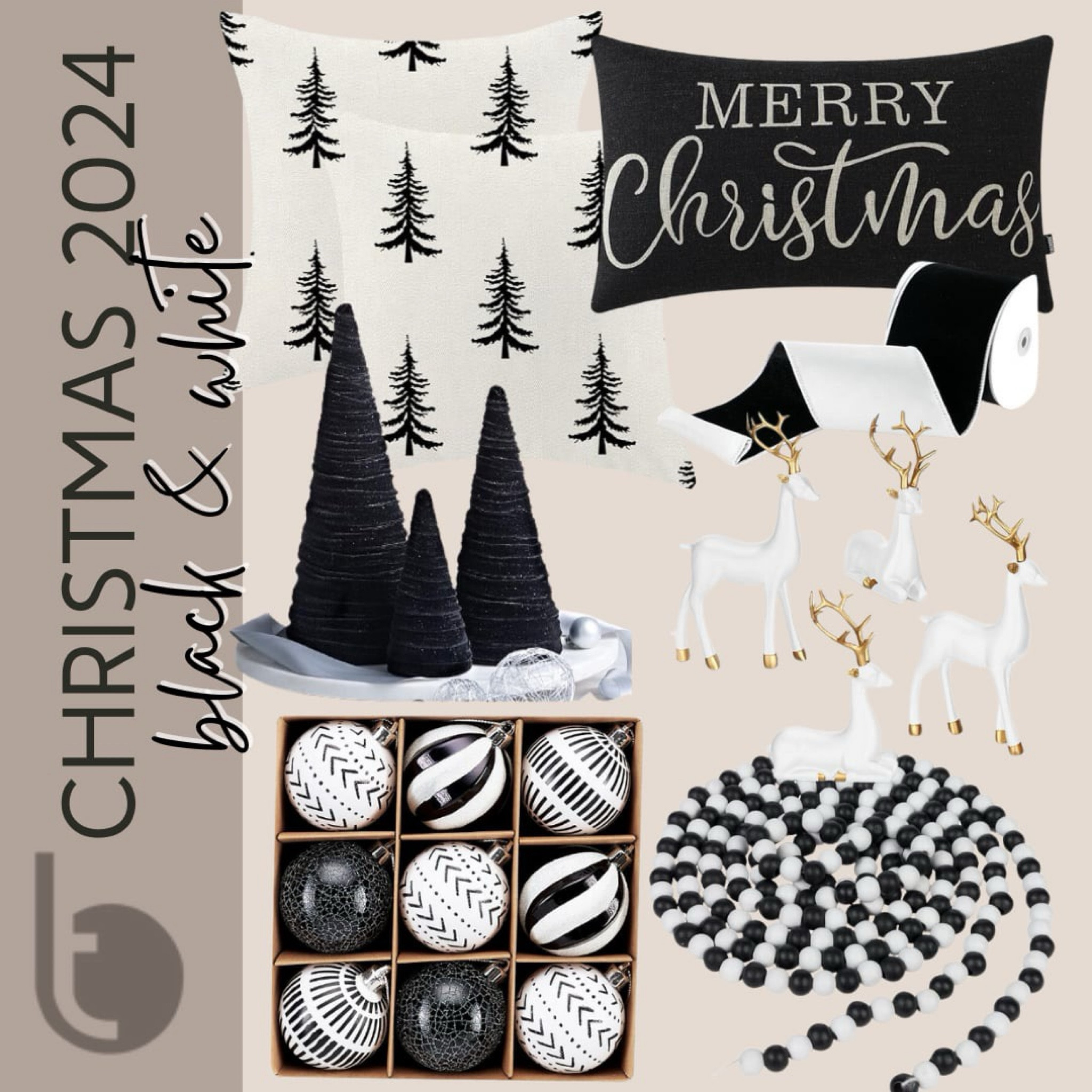 Black and white Christmas vibes  

#LTKHome #LTKHoliday #LTKSeasonal