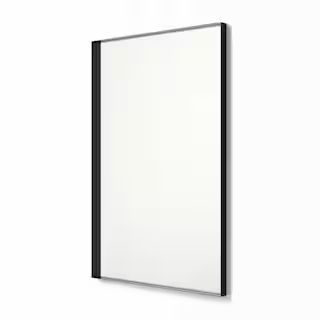 24 in. x 36 in. Metal Framed Rectangular Bathroom Vanity Mirror in Black | The Home Depot