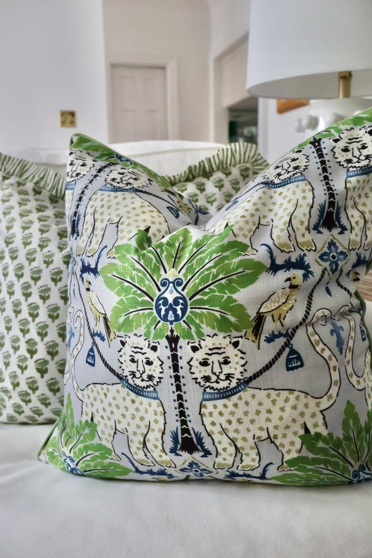 Recently added this grandmillennial throw pillow cover in my collection! 

#LTKHome #LTKFindsUnder50